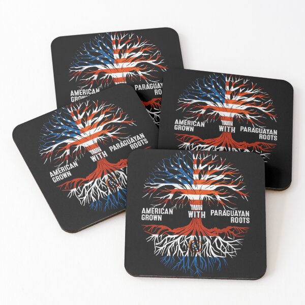 Item preview, American Grown With Paraguayan Roots Tree Paraguay Flag designed and sold by MoHaCo.