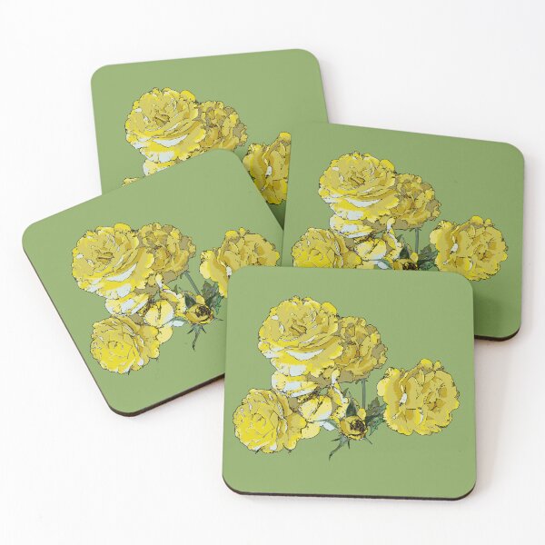 Item preview, Yellow Roses - Original floral design designed and sold by Glenn Mueller.