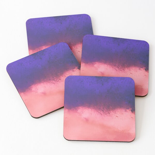 Item preview, Blue Violet Ocean With Pink Sand Beach Abstract designed and sold by DEC02.