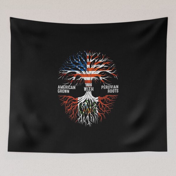 Item preview, American Grown With Peruvian Roots Tree Peru Flag designed and sold by MoHaCo.