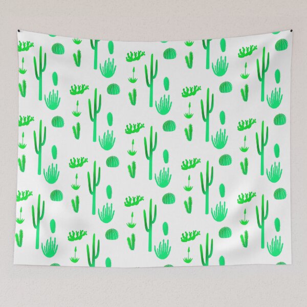 Item preview, Patrón de cactus verde designed and sold by Upbeat-Cryptid.