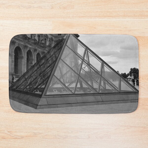 Item preview, Musee du Louvre - Cour Napoléon - Paris - Black and White designed and sold by Yannik Hay.