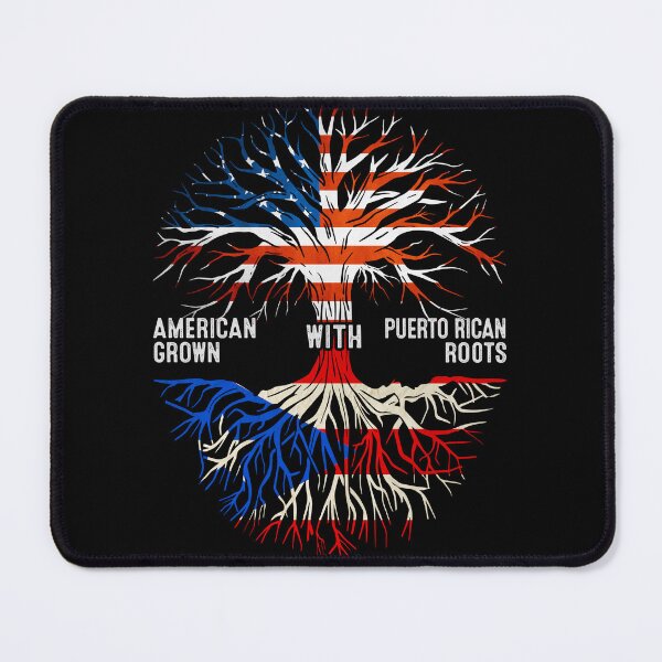 Item preview, American Grown With Puerto Rican Roots Tree Puerto Rico Flag designed and sold by MoHaCo.