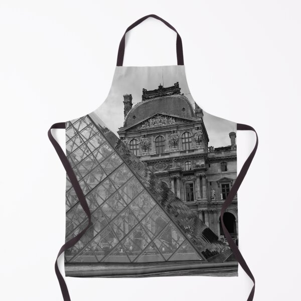 Item preview, Large Pyramid - Musee du Louvre - Cour Napoléon - Paris - Black and White designed and sold by Yannik Hay.