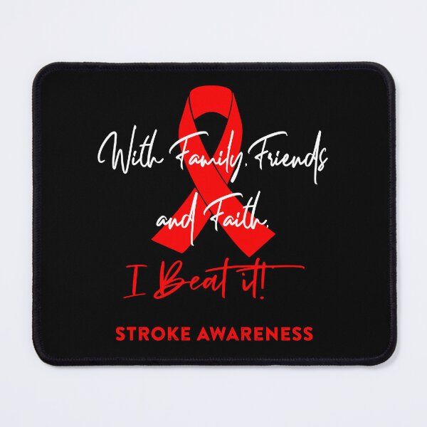 Item preview, Stroke Warrior - With Family, Friends, and Faith - I BEAT IT! designed and sold by Robbsyn.