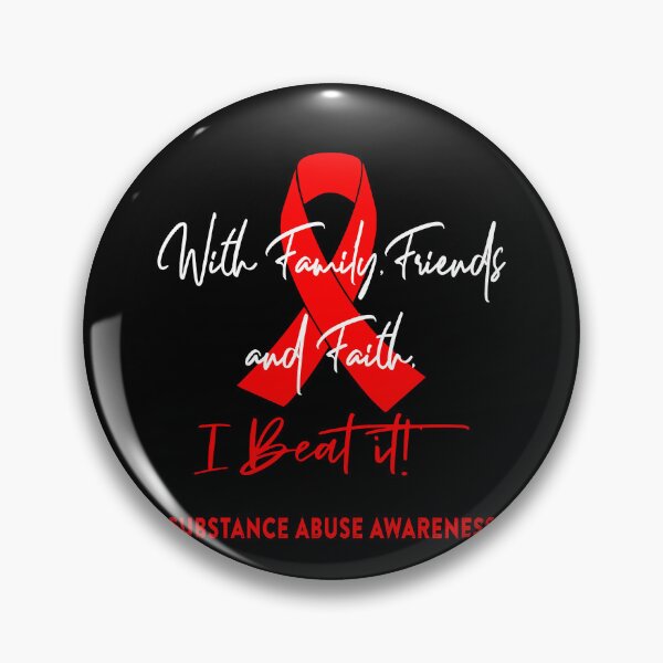 Item preview, Substance Abuse Warrior - With Family, Friends, and Faith - I BEAT IT! designed and sold by Robbsyn.