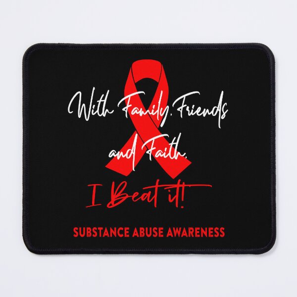 Item preview, Substance Abuse Warrior - With Family, Friends, and Faith - I BEAT IT! designed and sold by Robbsyn.