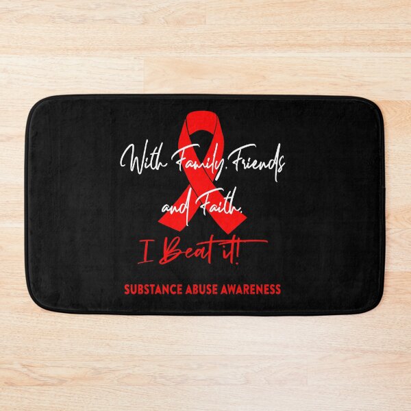 Item preview, Substance Abuse Warrior - With Family, Friends, and Faith - I BEAT IT! designed and sold by Robbsyn.