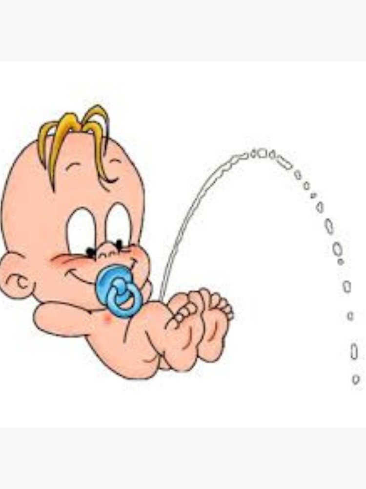 "baby pee" Sticker for Sale by Morrocanstyle Redbubble