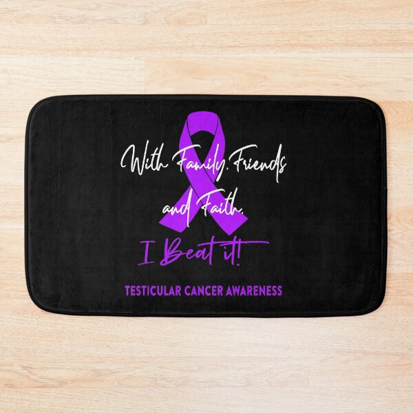 Item preview, Testicular Cancer Warrior - With Family, Friends, and Faith - I BEAT IT! designed and sold by Robbsyn.