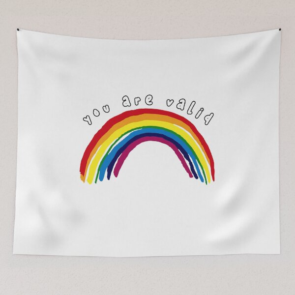 Item preview, YOU ARE VALID Rainbow designed and sold by everything4eva.