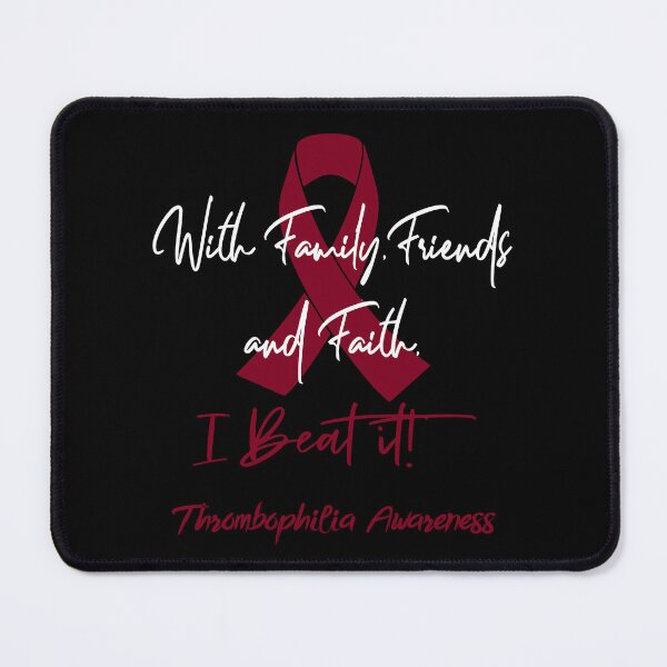 Item preview, Thrombophilia Warrior - With Family, Friends, and Faith - I BEAT IT! designed and sold by Robbsyn.