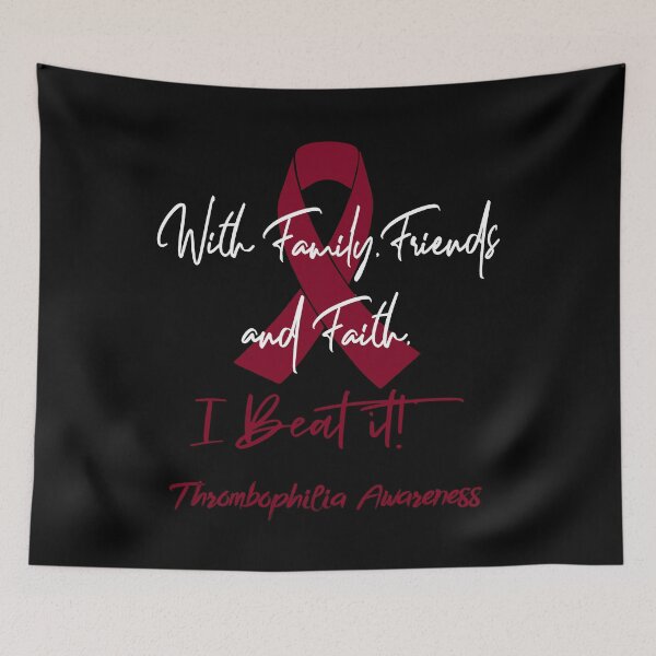 Item preview, Thrombophilia Warrior - With Family, Friends, and Faith - I BEAT IT! designed and sold by Robbsyn.