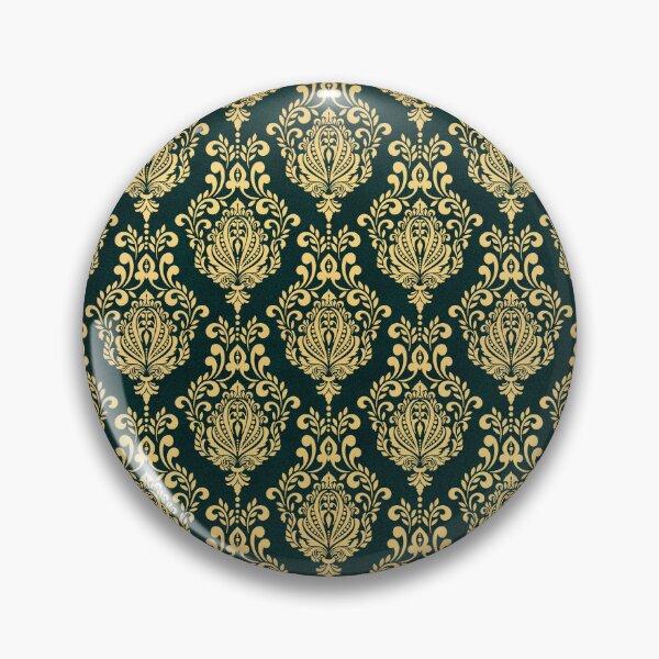 Item preview, Gold Brocade over Green Pattern designed and sold by JadeRyder.