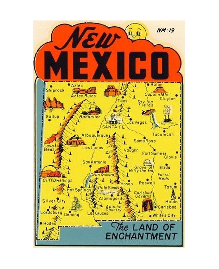 New Mexico Vintage Travel Decal Land Of Enchantment Ipad Case Skin By Melikeytees Redbubble