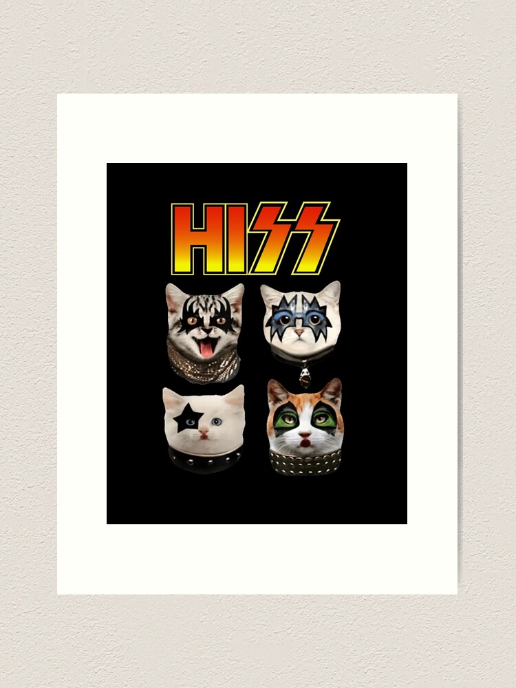 Funny Cat Hiss Rock And Roll For Cat Lover Spiral Notebook