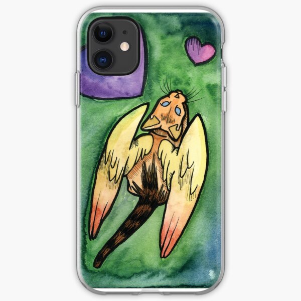 Heart Cat Wings iPhone Soft Case