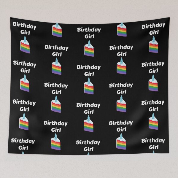 Item preview, Birthday Girl Rainbow Unicorn Cake designed and sold by JRice66.