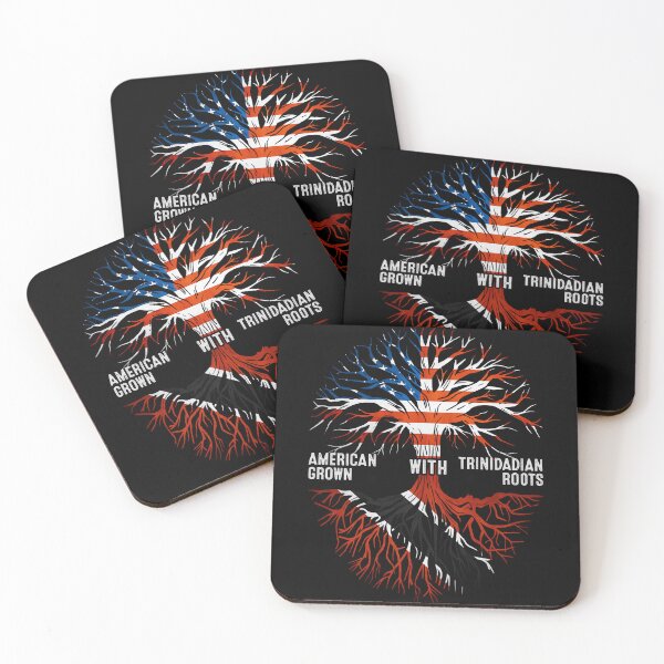 Item preview, American Grown With Trinidadian Roots Trinidad Flag designed and sold by MoHaCo.
