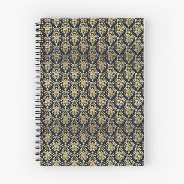 Item preview, Gold Brocade over Blue Pattern designed and sold by JadeRyder.