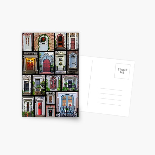 Doors of Charleston Postcard