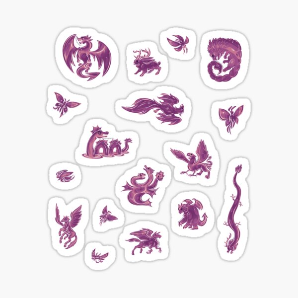 Item preview, Metal Fantasy Creature Set Purple designed and sold by BlazeraptorGirl.