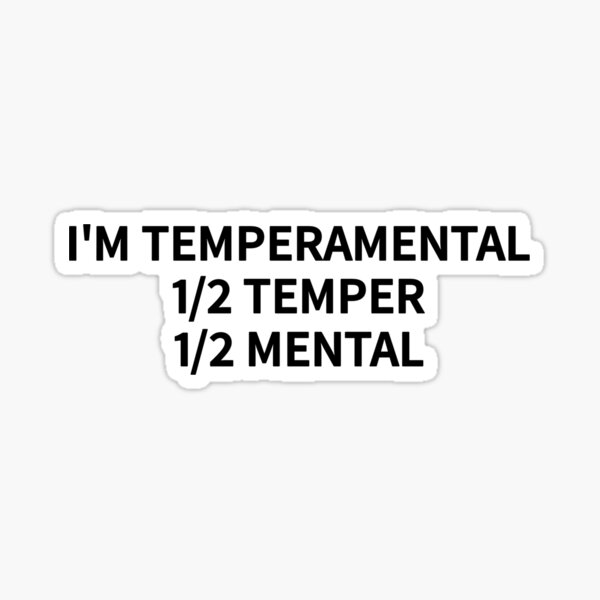 Vista previa del artículo con la obra «Gracioso soy temperamental», diseñado y vendido por Blakleyshop.