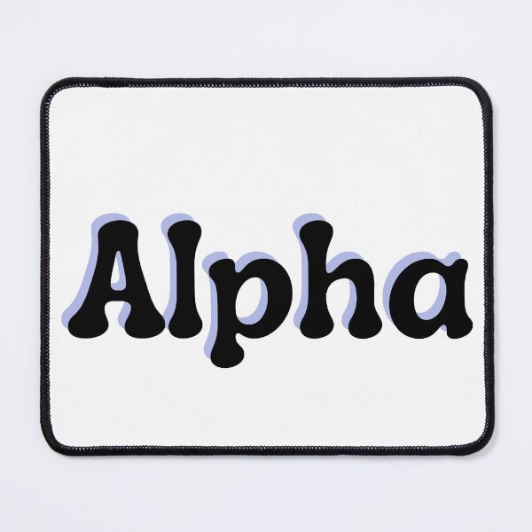 Item preview, Alpha in Lilac & Black  designed and sold by Jayme's Original.