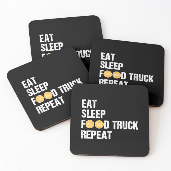 Item preview, Eat Sleep Food Truck Repeat Funny Food Truck  designed and sold by nwaja-art.