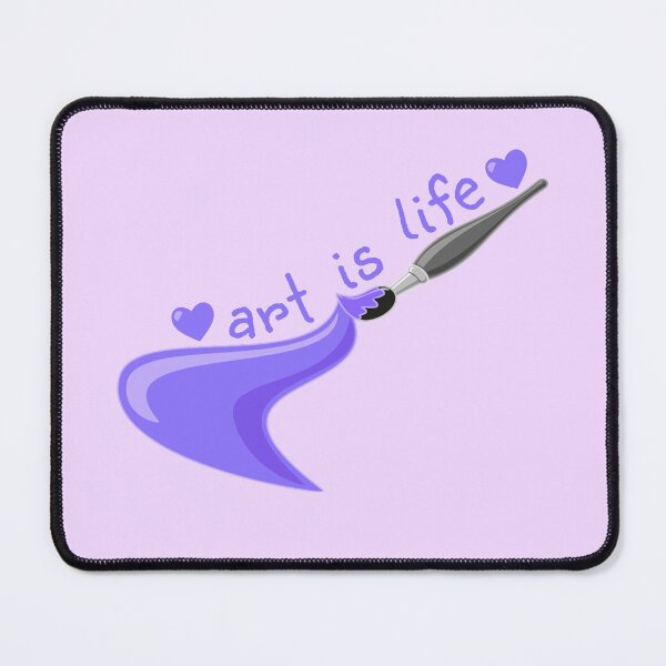 Item preview, ART IS LIFE Purple Paintbrush designed and sold by everything4eva.