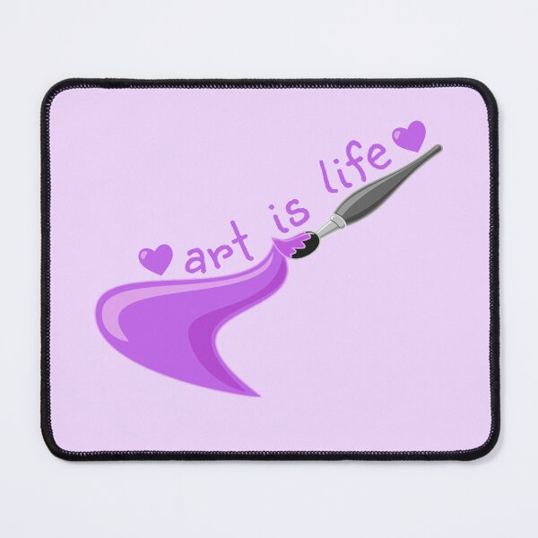 Item preview, ART IS LIFE Purple Paintbrush designed and sold by everything4eva.