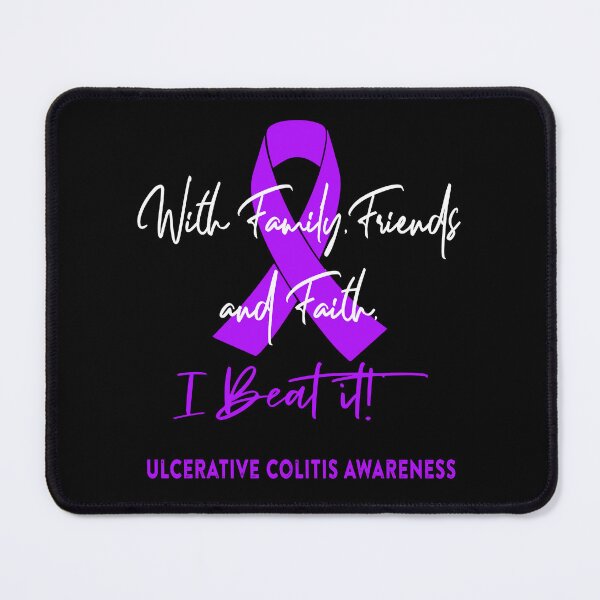 Item preview, Ulcerative Colitis Warrior - With Family, Friends, and Faith - I BEAT IT! designed and sold by Robbsyn.