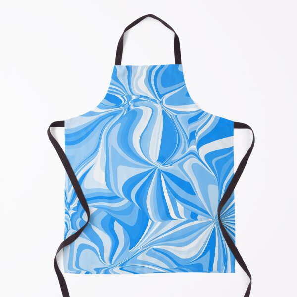 Item preview, Blue and White Swirly Trippy Abstract Pattern designed and sold by Deborah Camp.