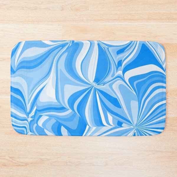 Item preview, Blue and White Swirly Trippy Abstract Pattern designed and sold by Deborah Camp.