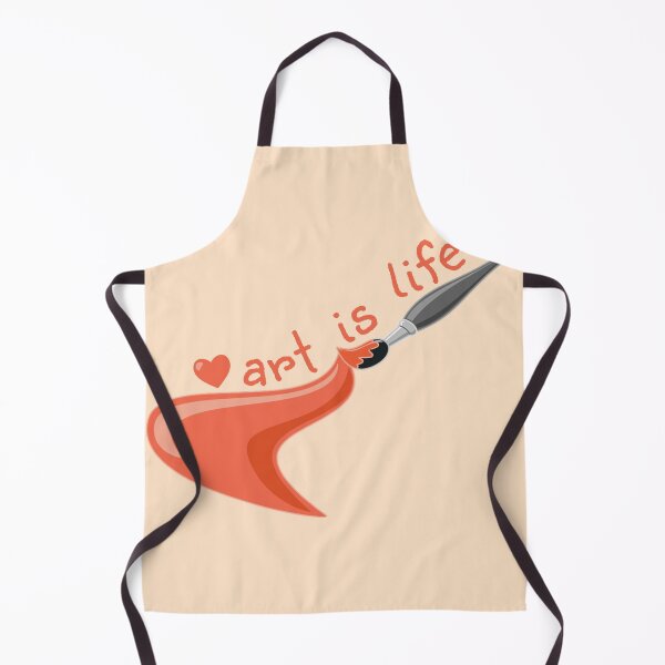 Aperçu de l'œuvre ART IS LIFE Orange Paintbrush créée et vendue par everything4eva.