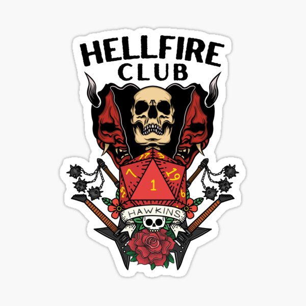 Item preview, Hellfire Club - D20 - Guitars - Flails - Skull designed and sold by Fenay Designs.