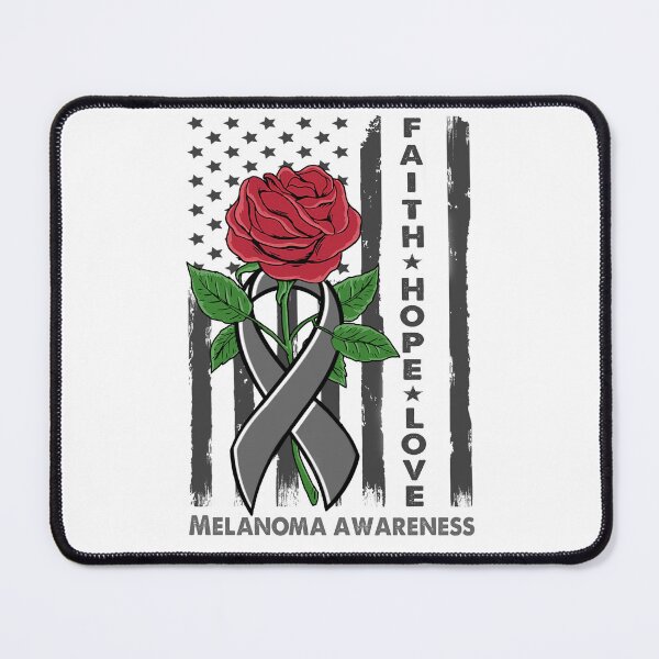 Item preview, Faith Hope Love Melanoma Awareness American Flag designed and sold by Kohend.