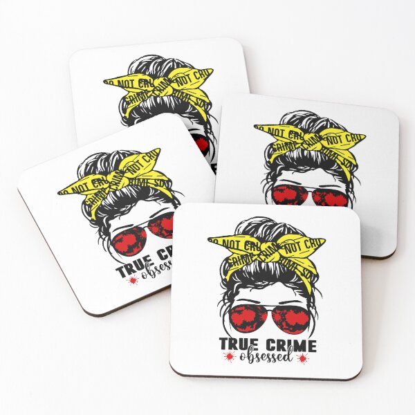 Item preview, True Crime Obsessed Messy Hair Bun Junkie Serial Killer Crime designed and sold by nwaja-art.