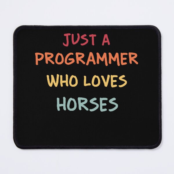 Item preview, Funny Programmer Gift | Funny Software Developer Gift | Funny Coder Gift | Just A Programmer Who Loves Horses designed and sold by campingforge.