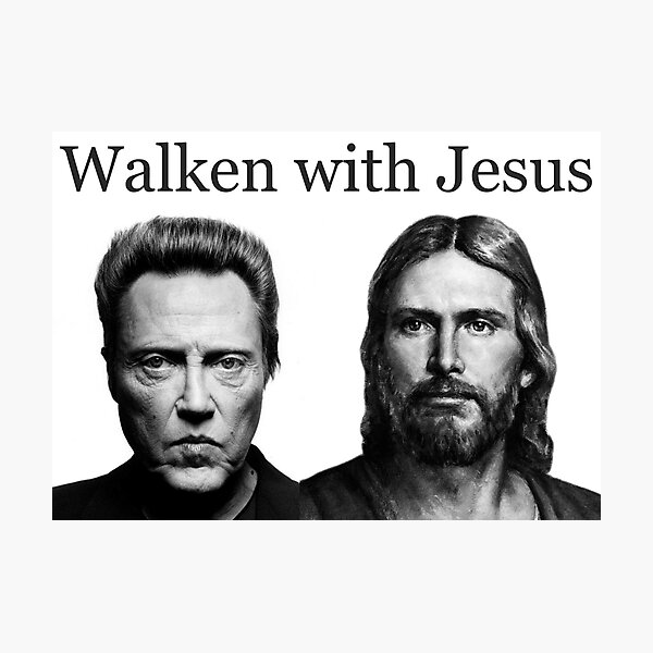Item preview, Walken with Jesus - Funny Walking with Jesus with Christopher Gag Gifts designed and sold by merkraht.
