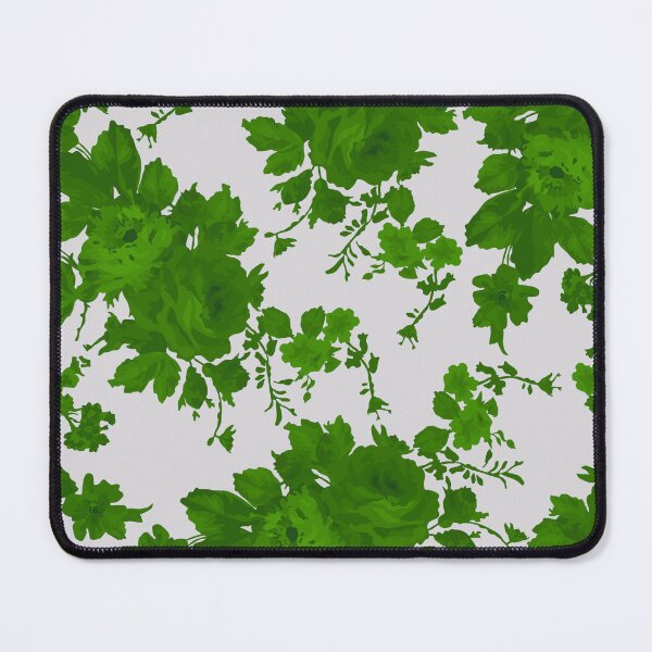 Item preview, Vintage Green Leaves and Flower Pattern designed and sold by GraphicsClub.