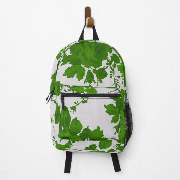 Item preview, Vintage Green Leaves and Flower Pattern designed and sold by GraphicsClub.