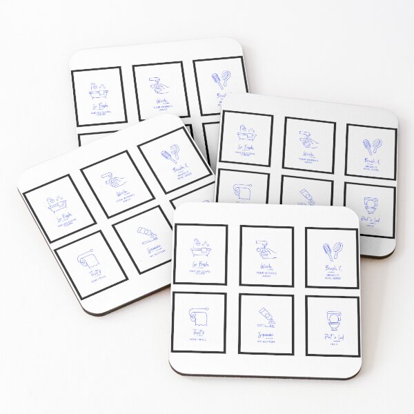Item preview, Bathroom Funny six minimalist designed and sold by wasweye.
