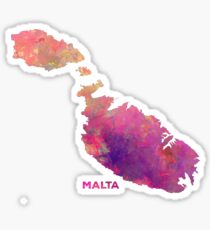 Pegatina Mapa de Malta #malta #map