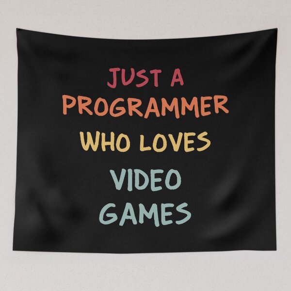 Item preview, Funny Programmer Gift | Funny Software Developer Gift | Funny Coder Gift | Just A Programmer Who Loves Video Games designed and sold by campingforge.