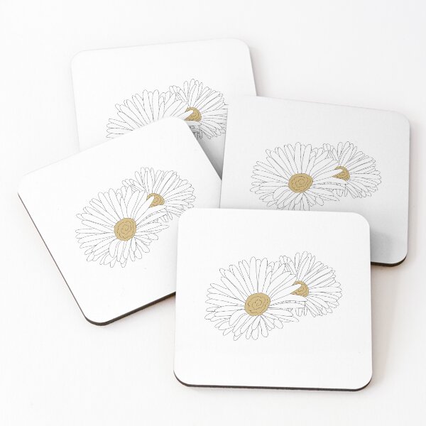 Item preview, White daisy pair  designed and sold by kayleemakesart.