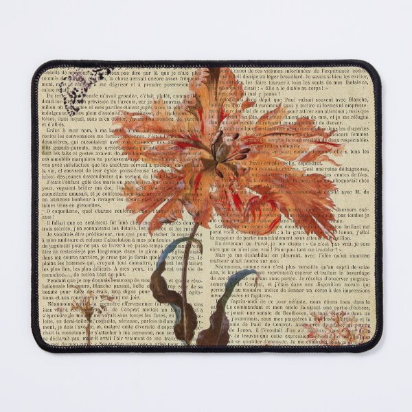 Item preview, Botanical print, on old book page - lily designed and sold by Art by Lilia.