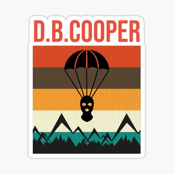 "D.B. COOPER" Sticker For Sale By Lacytimms | Redbubble