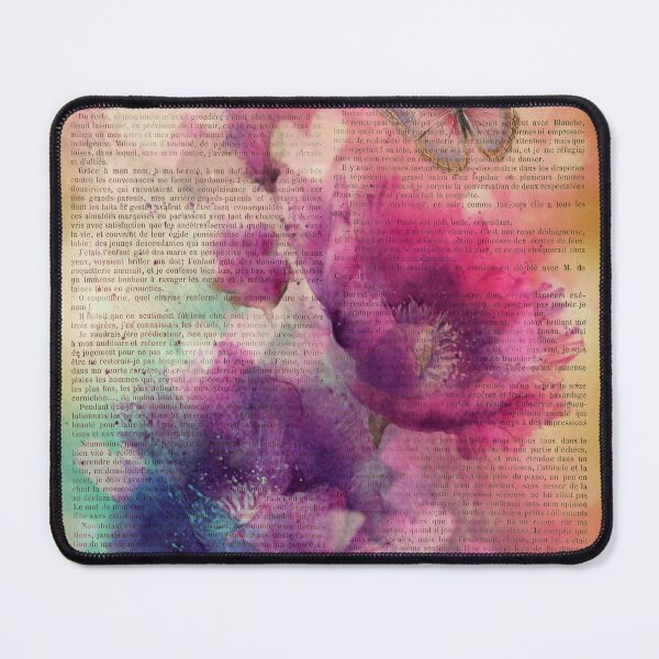 Item preview, Botanical print, on old book page - poppies designed and sold by Art by Lilia.
