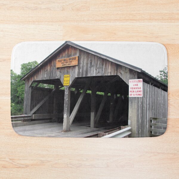 Item preview, Pulp Mill Covered Bridge Vermont designed and sold by gotucoveredart.